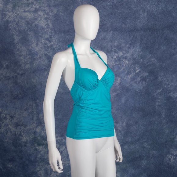 Tommy Bahama Pearl Solids Tankini Sz S Bra: C-D - Picture 2 of 4